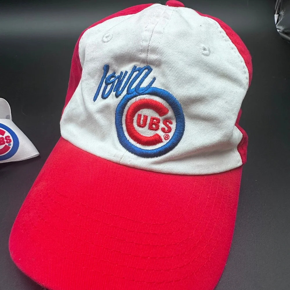 Chicago Cubs Hat Cap & Hair Bow Set Youth Baseball Fan Red‎ White